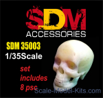 DAN-SDM35003 Accessories for diorama. Human skull