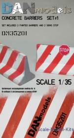 DAN35201 1/35 DAN Models 35201 - Concrete barriers (set 1)