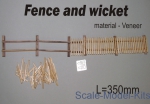 DAN35231 Fence and wicket, material - Veneer