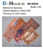 DAN35239 Material for dioramas.Gobelin tapestry on Real Cloth.Painting on both sides