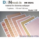DAN35241 Material for dioramas, wallpaper (7 types), part 1