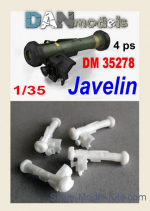 DAN35278 Accessories for diorama. FGM-148 Javelin 4 pcs