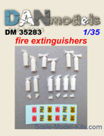 DAN35283 Accessories for diorama. Fire extinguishers, 12 pcs
