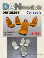 DAN35291 Accessories for diorama. Car seats 4 pcs