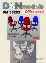 DAN35292 Accessories for diorama. Office chair 4 pcs