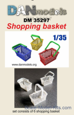 DAN35297 Accessories for diorama. Shopping basket, 6 pcs