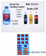 DAN35312 Water bottles for vehicle / diorama, 20 pcs