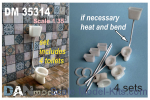 DAN35314 Accessories for diorama. Toilet (kit #2) 4 pcs