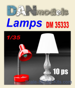 DAN35333 Accessories for diorama. Lamps 10 pcs