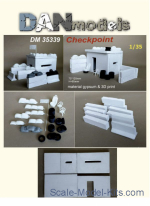DAN35339 Accessories for diorama. Checkpoint (gypsum)