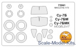 Decals / Mask: Mask for Su-7 and wheels masks (ModelSvit), KV Models, Scale 1:72