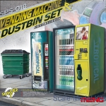 MENG-SPS018 Vending Machine & Dumpster Set