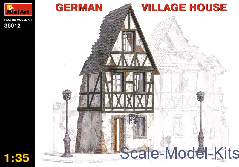 MiniArt Echelle 1  72 Village House Kit de modèle en Plastique 