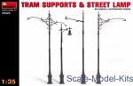 MA35523 Tram supports & street lamp