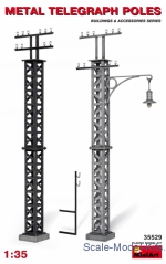 MA35529 Metal telegraph poles