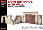 MA35535 Farm entrance with wall