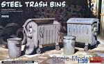 MA35636 Steel Trash Bins
