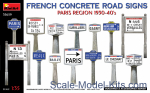 MA35659 French Concrete Road Signs. Paris Region 1930-40’s